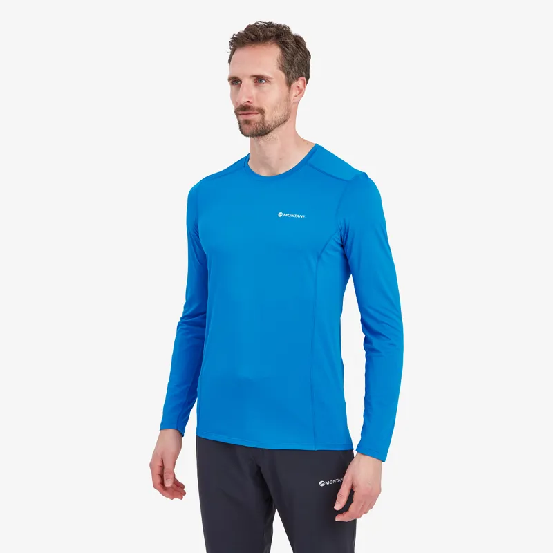 Montane Mens Dart Lite LS T-Shirt Electric Blue-2